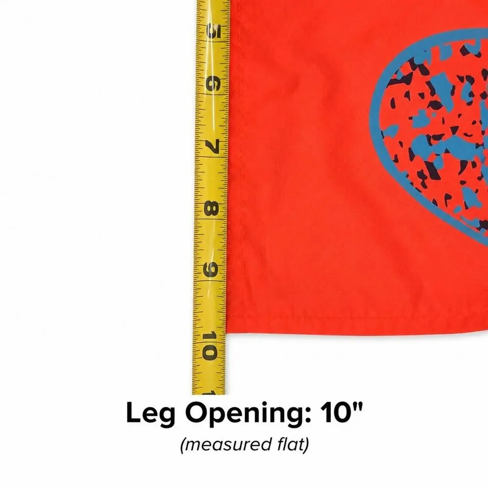 Nike Boys Swim Trunks Size Medium (9–11 Years) Bright Coral Orange Swoosh Board